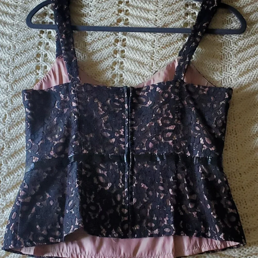 Nanette lepore vintage corset top lace - Picture 2 of 6